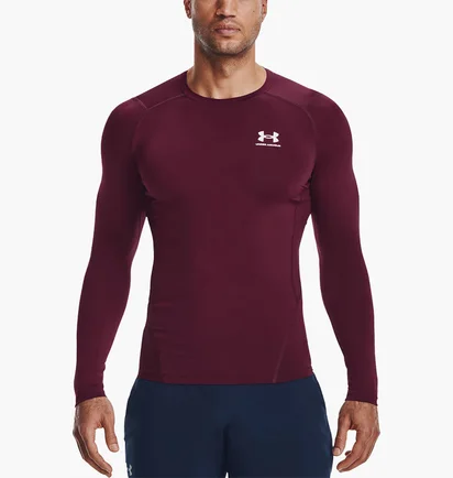 Лонгслив мужской Under Armour Hg Comp Ls Bordo 1361524-609