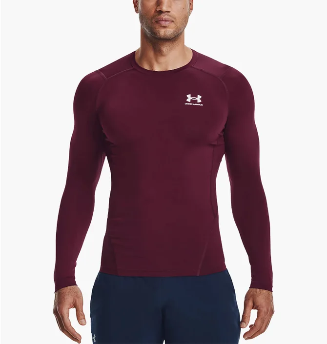 Лонгслив мужской Under Armour Hg Comp Ls Bordo 1361524-609