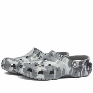 Тапочки чоловічі Crocs Classic Printed Camo Clog Grey 206454-0IE