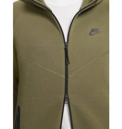 Толстовка чоловіча Nike Tech Fleece Full-Zip Windrunner Hoodie Olive FB7921-222