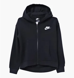 Толстовка дитяча Nike G Nsw Club Flc Fz Hoodie Lbr Black DC7118-010