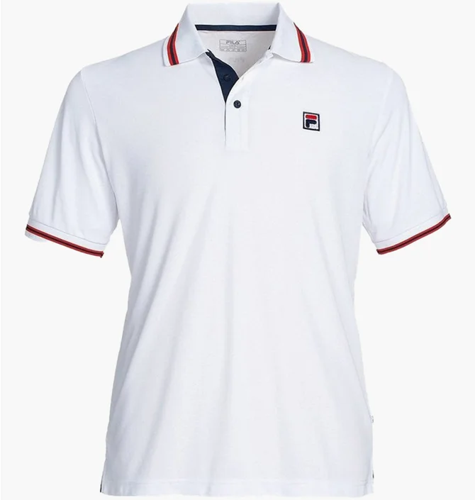 Поло мужское Fila Polo Piro White FBM131110001