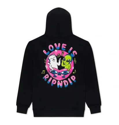 Худи мужское RipNDip Love Is Black RNDFAL24133