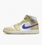 Кроссовки женские Air Jordan 1 Mid Yellow Bq6472-701