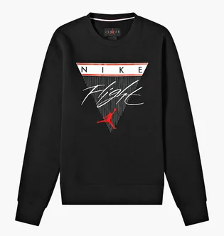 Світшот чоловічий Air Jordan Flight Graphic Fleece Crew Sweatshirt Black CZ8264-010