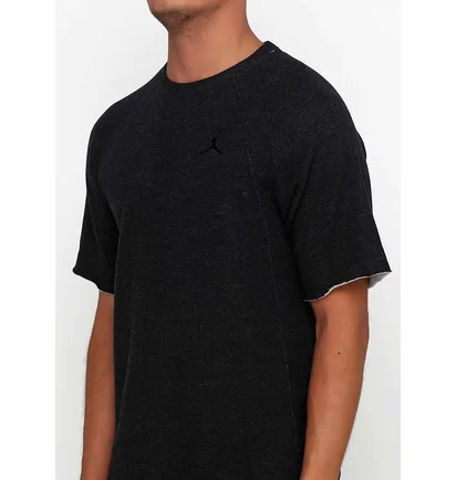 Футболка мужская Nike Jsw Wings Lite S/S Fleece Crew Black Ah4874-032