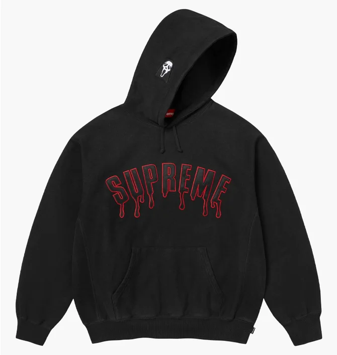 Худі чоловіче Supreme Ghostface Arc Black SS26SW96-BLACK