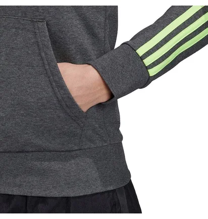 Толстовка женская Adidas Essentials 3S Fz Hd Grey GD3054