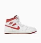 Кросівки чоловічі Air Jordan 1 Mid Se White Dune Red White FJ3458-160