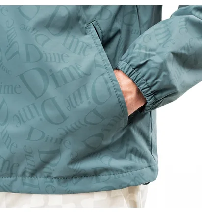 Рубашка унисекс Dime Allover Coach Jacket Turquoise DIMES7000DKGR
