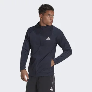 Худи мужское Adidas Training Full-Zip Hoodie Blue Hc4252