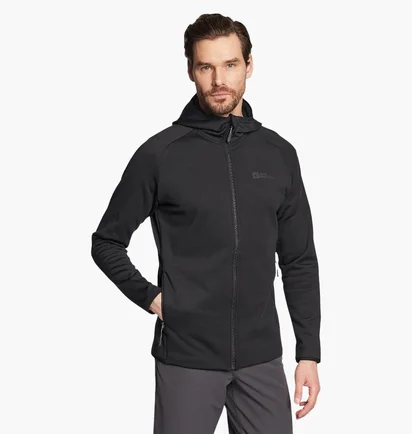 Толстовка чоловіча Jack Wolfskin Baiselberg Black 1710541-6000