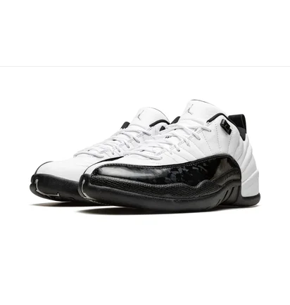 Кросівки чоловічі Air Jordan 12 Low White/Black DO8726-100