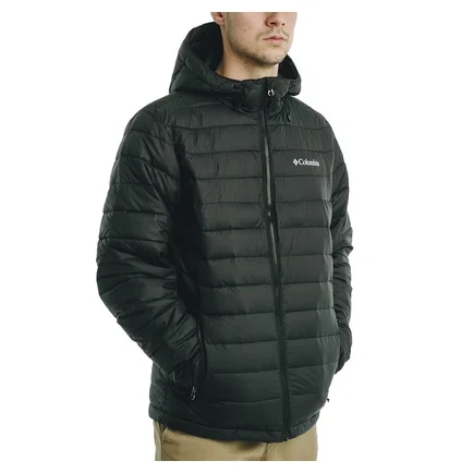Куртка чоловіча Columbia Powder Lite Hooded Jacket M Olive WO1151-010
