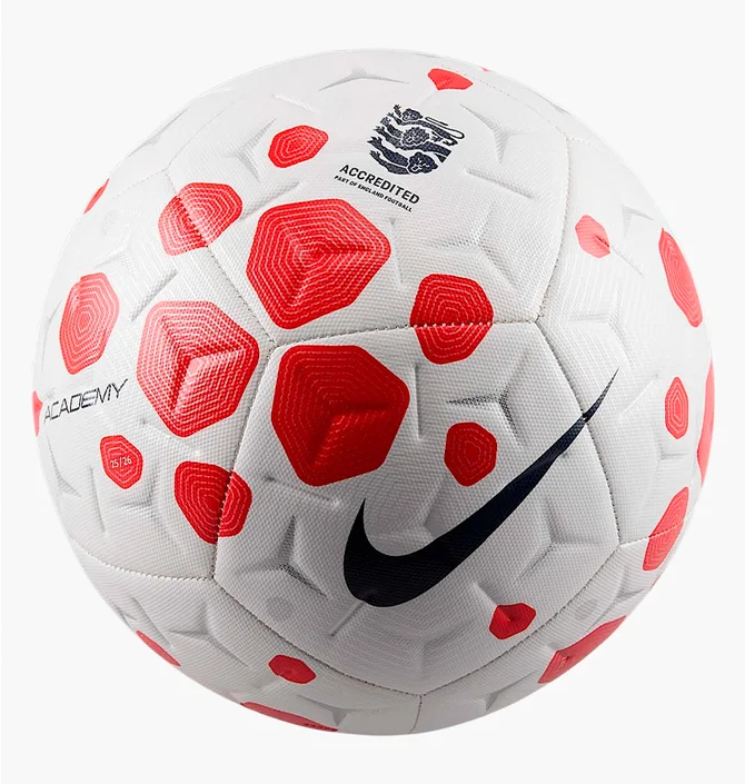 Футбольний м'яч Nike Fa England Academy White/Red HV6244-100