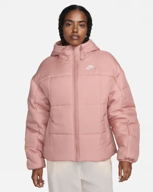 Пуховик женский Nike Sportswear Classic Puffer Therma-Fit Loose Hooded Jacket Pink FB7672-618