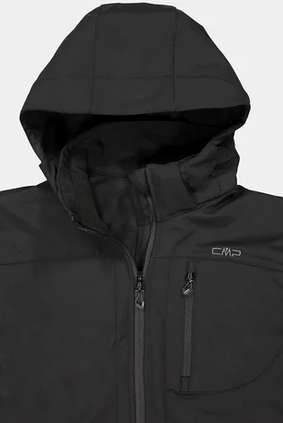 Куртка мужская CMP Jacket Zip Hood Softshell Black 3A01787N-U901
