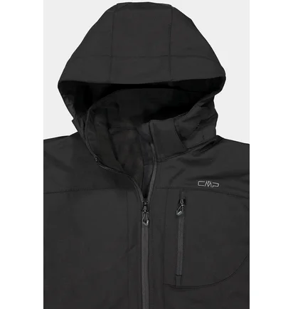 Куртка чоловіча CMP Jacket Zip Hood Softshell Black 3A01787N-U901
