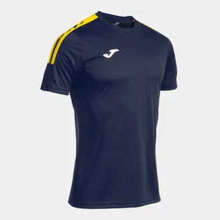 Футболка мужская Joma Camiseta Manga Corta Olimpiada Marino Amarillo Blue 103245.339