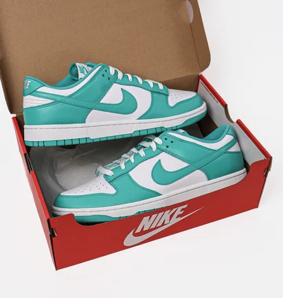 Кросівки чоловічі Nike Dunk Low Retro MenS Shoes White/Turquoise DV0833-101