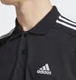 Поло мужское Adidas Essentials Piqué Embroidered Small Logo 3-Stripes Polo Shirt Black Ic9310