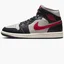 Кроссовки женские Air Jordan Air 1 Mid Shoes White/Black BQ6472-060