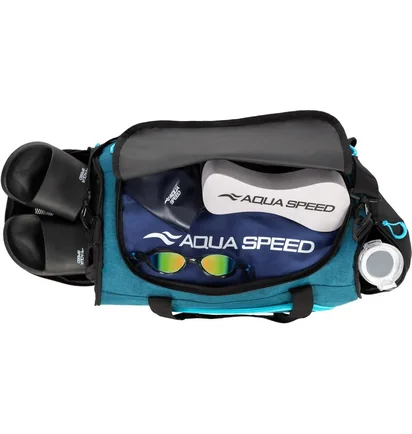Сумка унісекс Aqua Speed Duffel Bag S 61634 Turquoise/Black 141-24