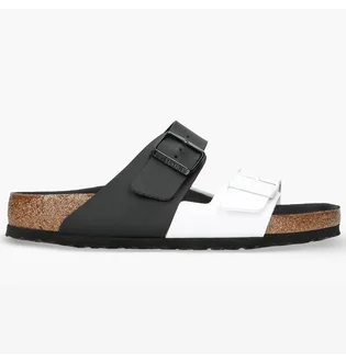 Тапочки жіночі Birkenstock Arizona Split Black/White 1019703