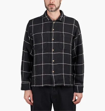 Рубашка мужская OBEY Santo Woven Shirt Black 181200384-BKM