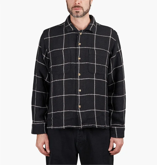 Рубашка мужская OBEY Santo Woven Shirt Black 181200384-BKM
