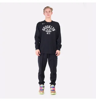 Лонгслів чоловічий Nike Nba Brooklyn Nets Courtside Black DA5887-010
