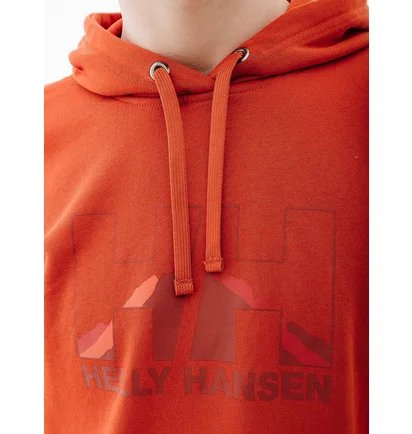Худи мужское Helly Hansen Nord Graphic Pull Over Hoodie Orange 62975-308