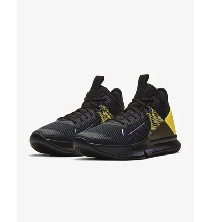 Кросівки унісекс Nike Lebron Witness 4 Black/Opti Yellow/White/Voltage Purple BV7427-004