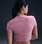 Футболка женская Nike Sportswear Chill Knit Slim Cropped Pink HF9534-699