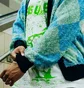 Кофта чоловіча Pleasures Rev Cardigan Light Blue P23SP008-AQUA