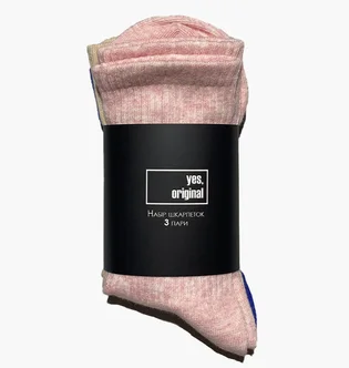 Носки женские yes, original (3 пары) Multi 100000-120