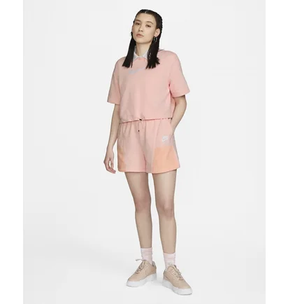 Шорты женские Nike Nsw Air Fleece Shorts Pink Dm6470-610