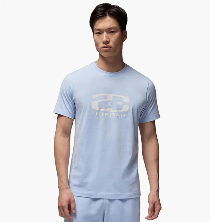 Футболка мужская Air Jordan Flt Ess Hbr Ss Crew Light Blue HJ2340-407