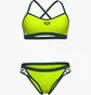 Купальник женский Arena Icons Bikini Cross Back Solid Green 005037-660