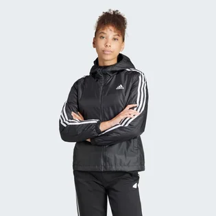Куртка женская Adidas Essentials 3-Stripes Insulated Hooded Jacket Black IN3288