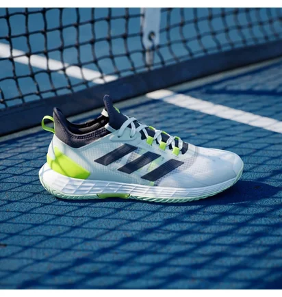 Кроссовки мужские Adidas Adizero Ubersonic 4.1 Tennis Shoes Green/White IF0444
