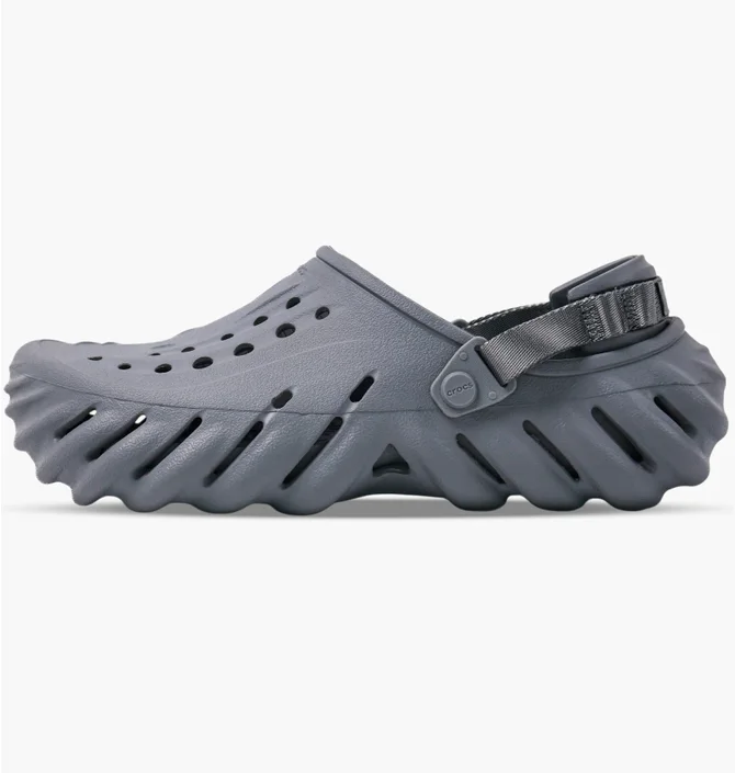 Тапочки чоловічі CROCS Echo Clog Grey 207937-0Z3