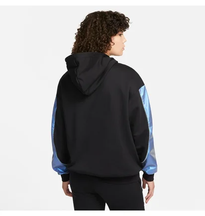 Худі жіноче Nike W Nsw Flc Gx Hoodie Opal Black/Blue DD5133-010