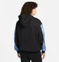 Худі жіноче Nike W Nsw Flc Gx Hoodie Opal Black/Blue DD5133-010