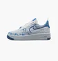 Кросівки дитячі Nike Af1 Crater Flyknit Nn White/Blue Dm1060-100