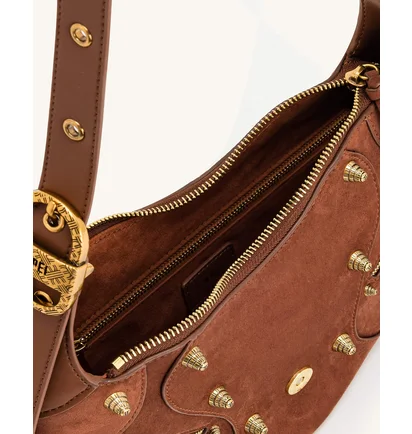 Сумка жіноча JW PEI Tessa Suede Shoulder Bag Brown BB2023BG70164JWP
