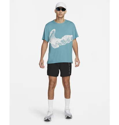Футболка мужская Nike Dri-Fit Uv Run Division Miler Light Blue Dv9263-379