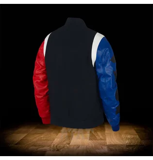 Куртка унисекс Nike Air Jordan Sport Dna Varsity Jacket Black Red Blue At9958-010