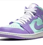 Кроссовки мужские Air Jordan 1 Mid Violet/Turquoise 554724-500