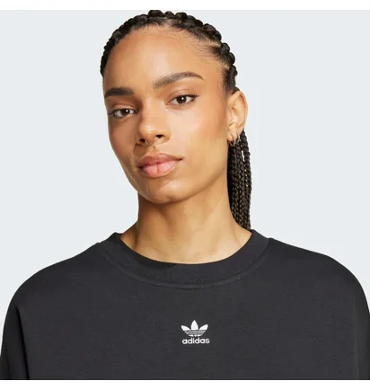Свитшот женский Adidas Essentials Crew Fleece Sweatshirt Black IW0953